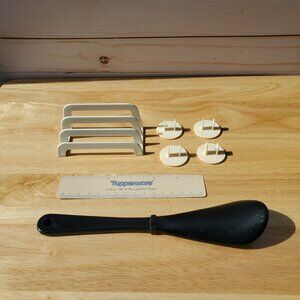VTG Tupperware Party Game Gifts Set Shoehorn Mail Divider Electric Safety Plugs
